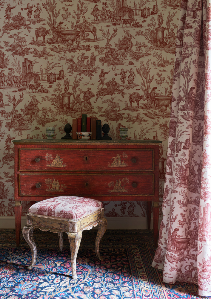 toile baptiste wallpaper lewis and wood